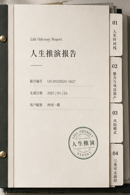 人生推演档案书